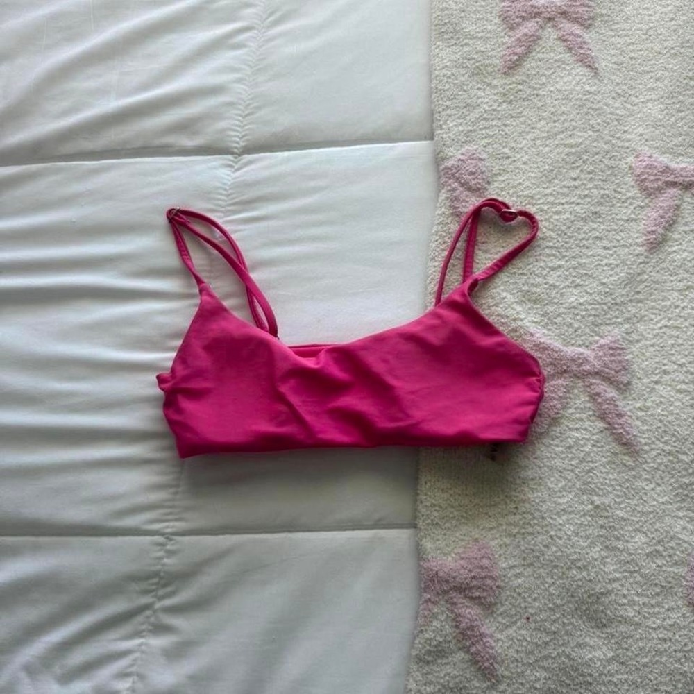 Hot Pink Grey Bandit x Ana Stowell bikini top